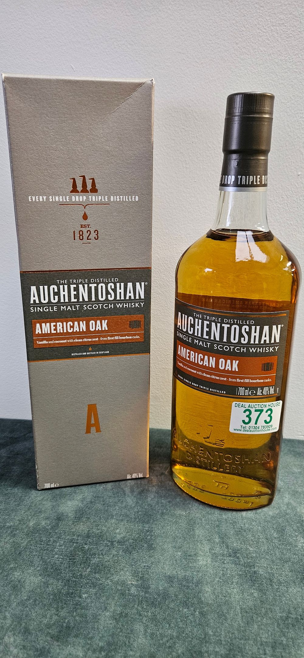 Lot 373: Auchentoshan American Oak Single Malt Scotch Whisky.