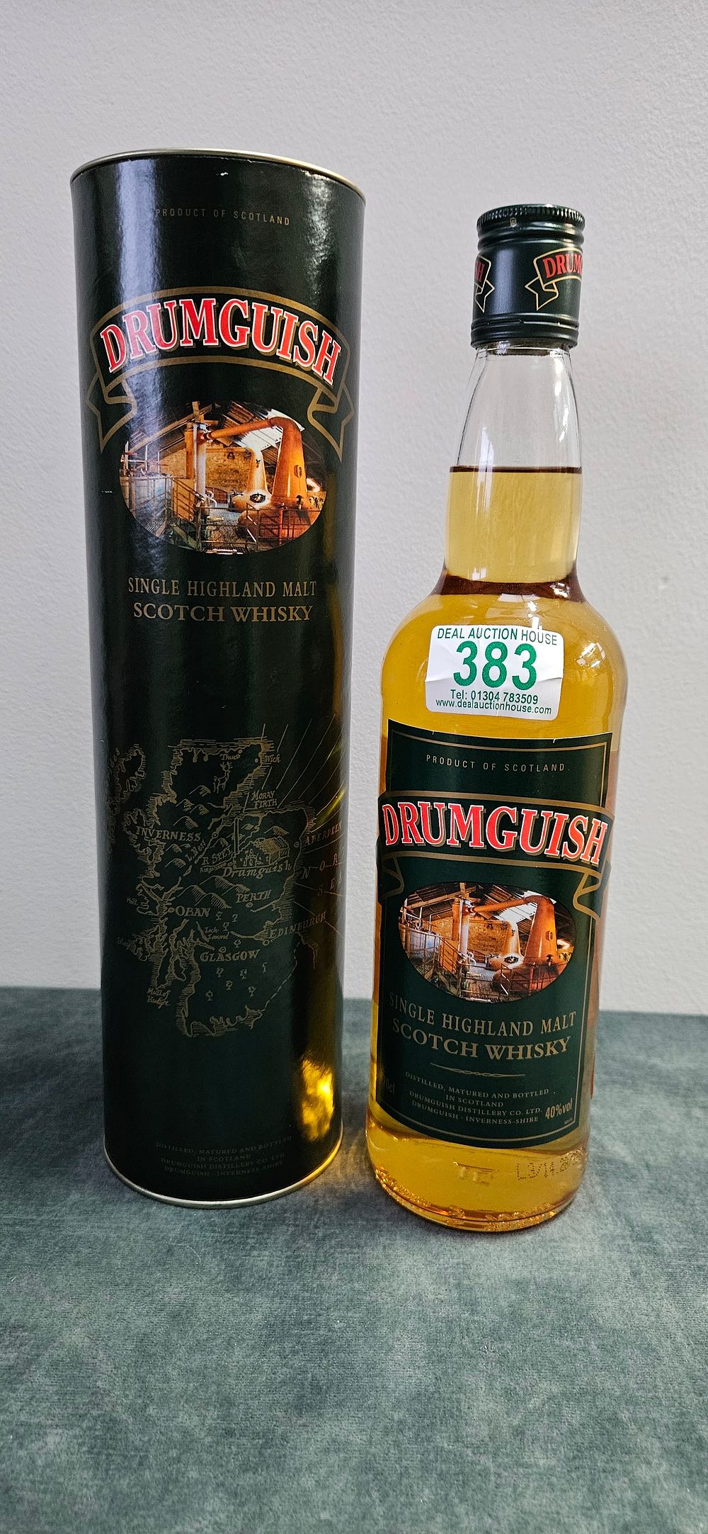 Lot 383: Drumguish Single Highland Malt Scotch Whisky.