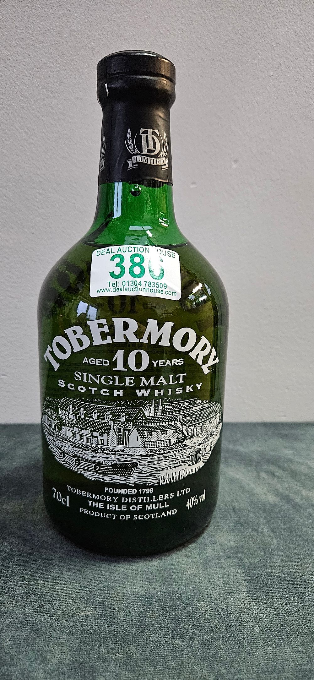 Lot 386: Tobermory 10 Year Old Single Malt Scotch Whisky.