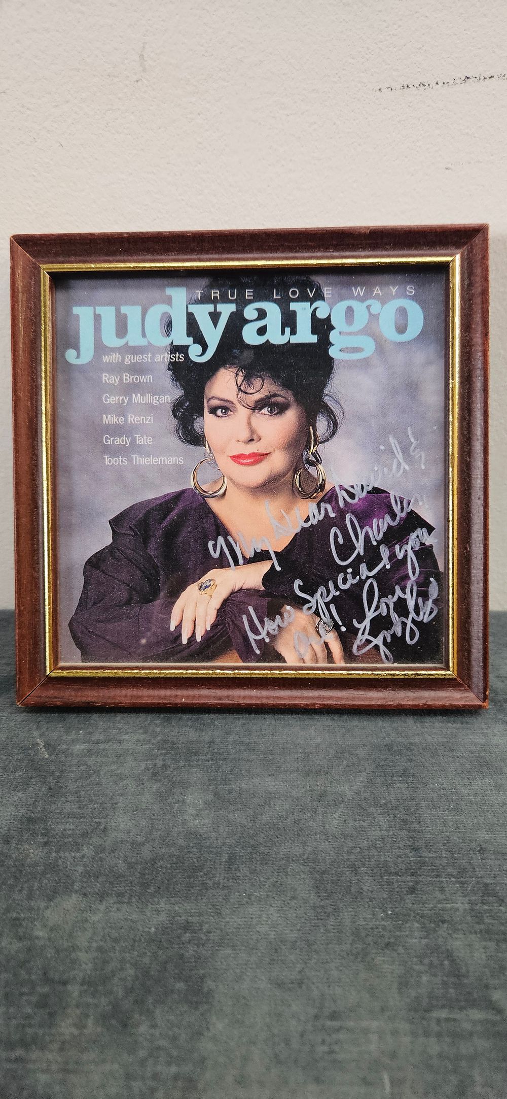 Lot 440: Vintage photograph signed/ autographed and framed - Judy...