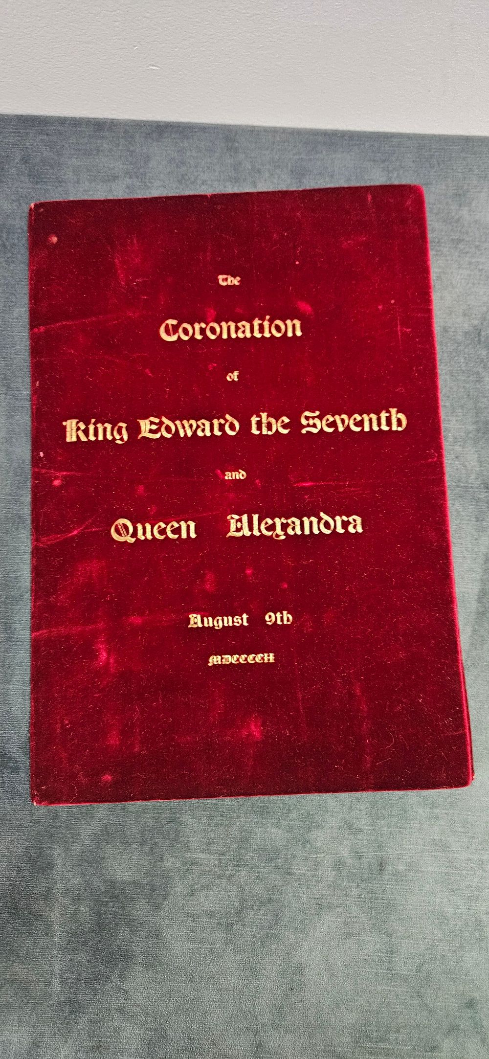 Lot 471: Book or programme for the coronation of King...