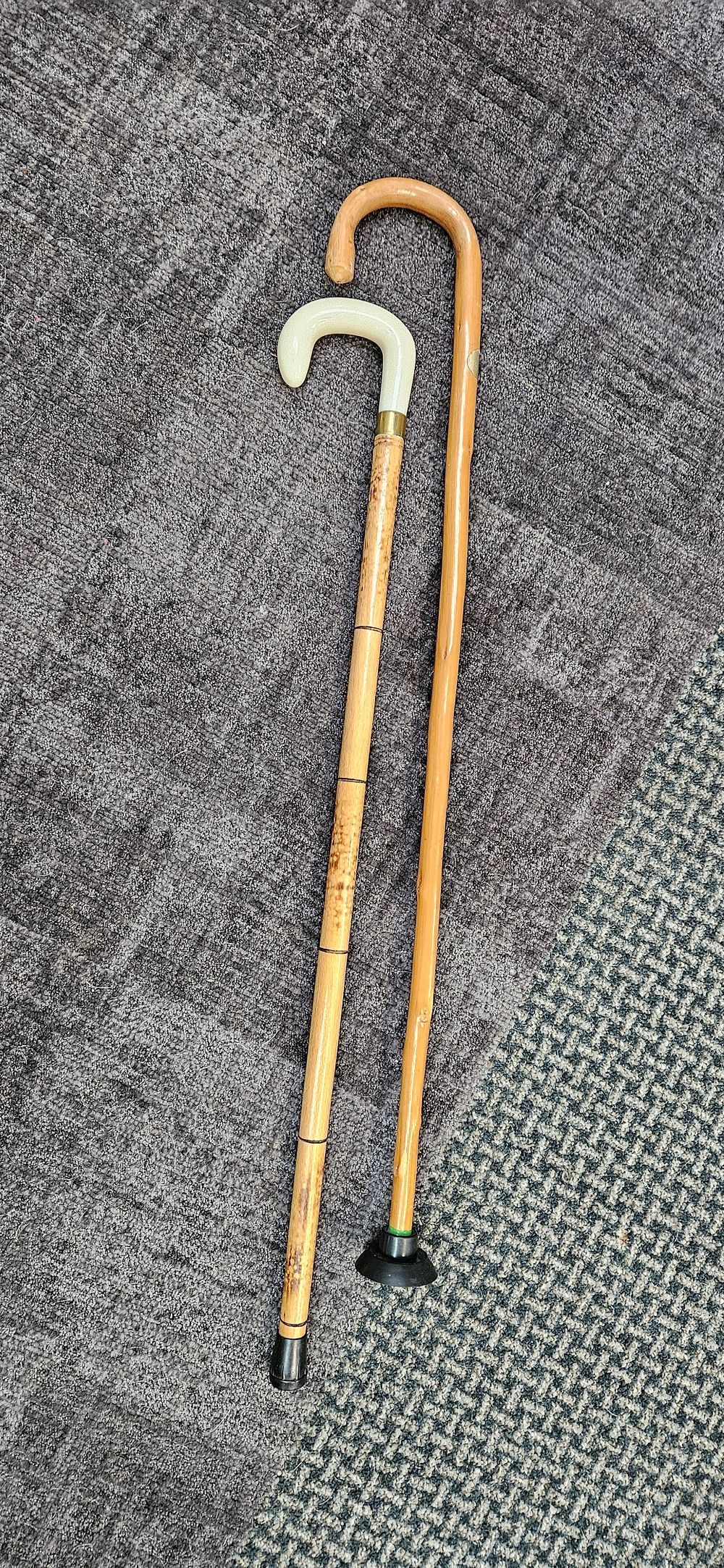 Lot 491: 2 x Wooden walking sticks