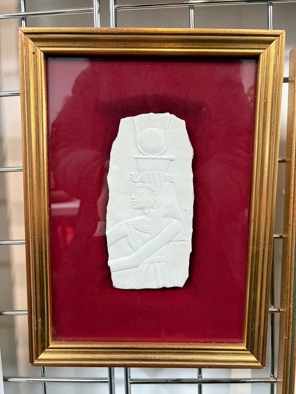 Lot 659: Framed Egyptian style artefact