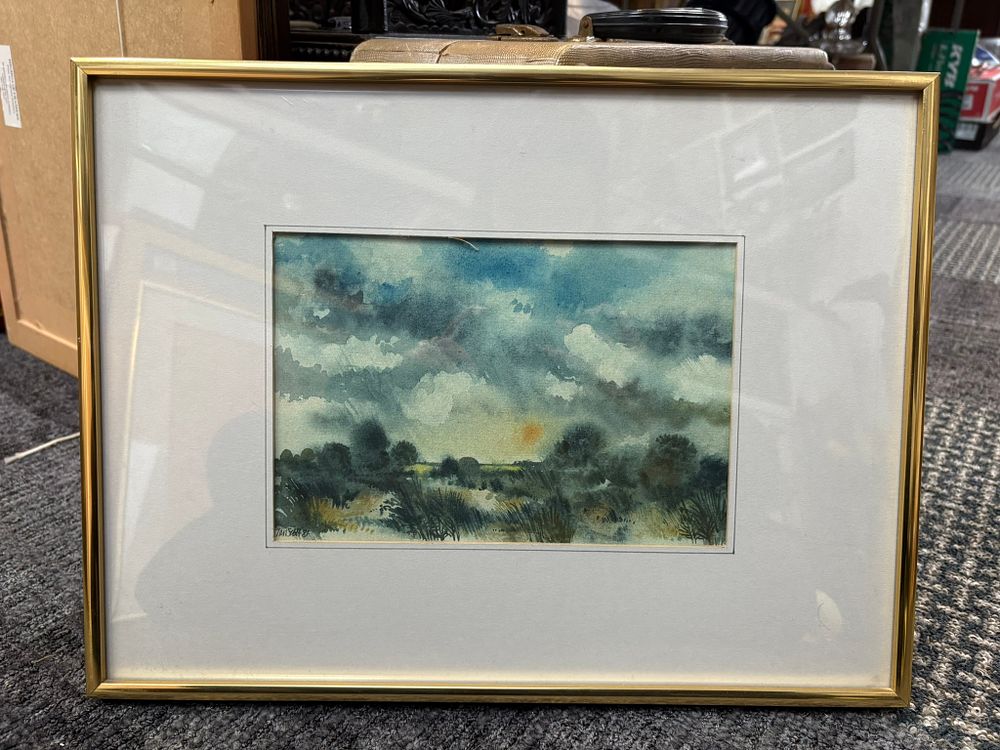 Lot 693: Small watercolour signed Ian Scott