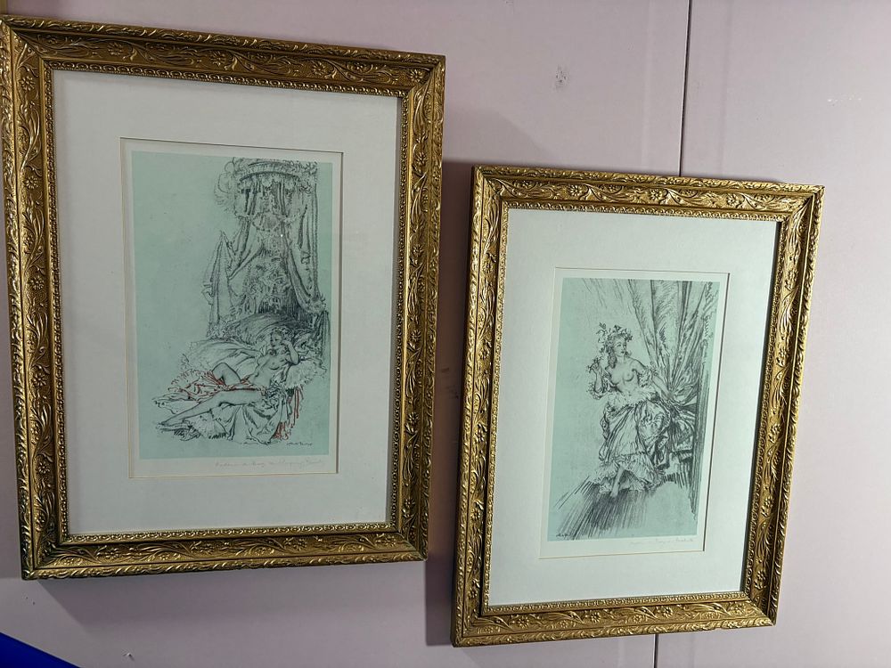 Lot 702: Pair of Sir William Russel Flint prints in...