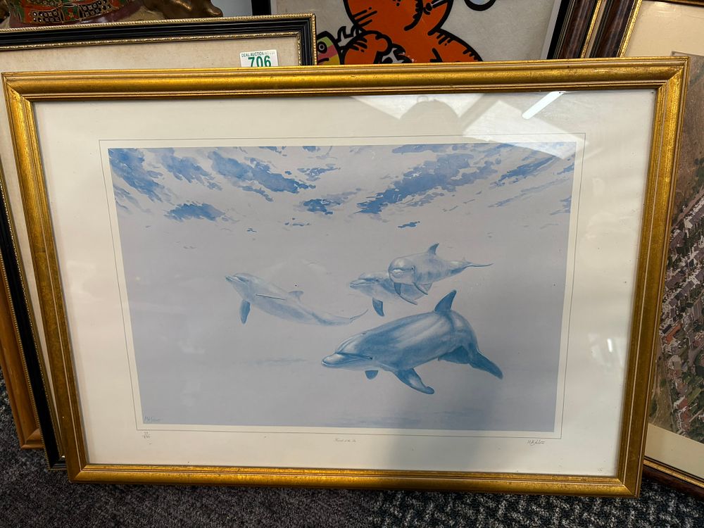 Lot 707: Print titled 'Friends of the Sea' limited edition...