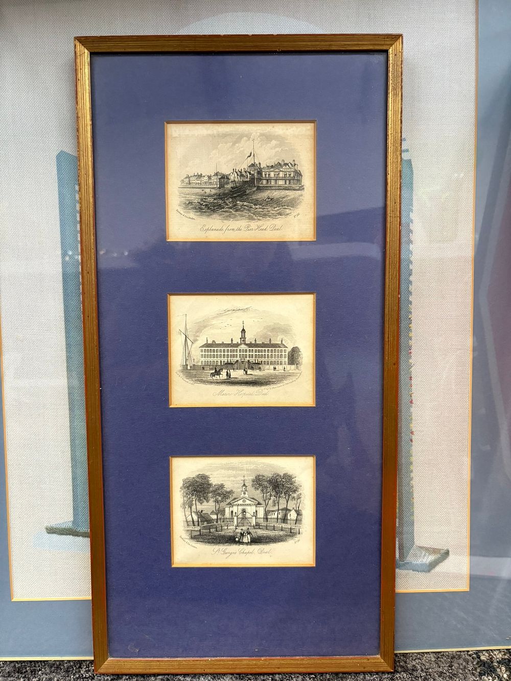 Lot 725: Nicely framed set of three prints/ engravings of...