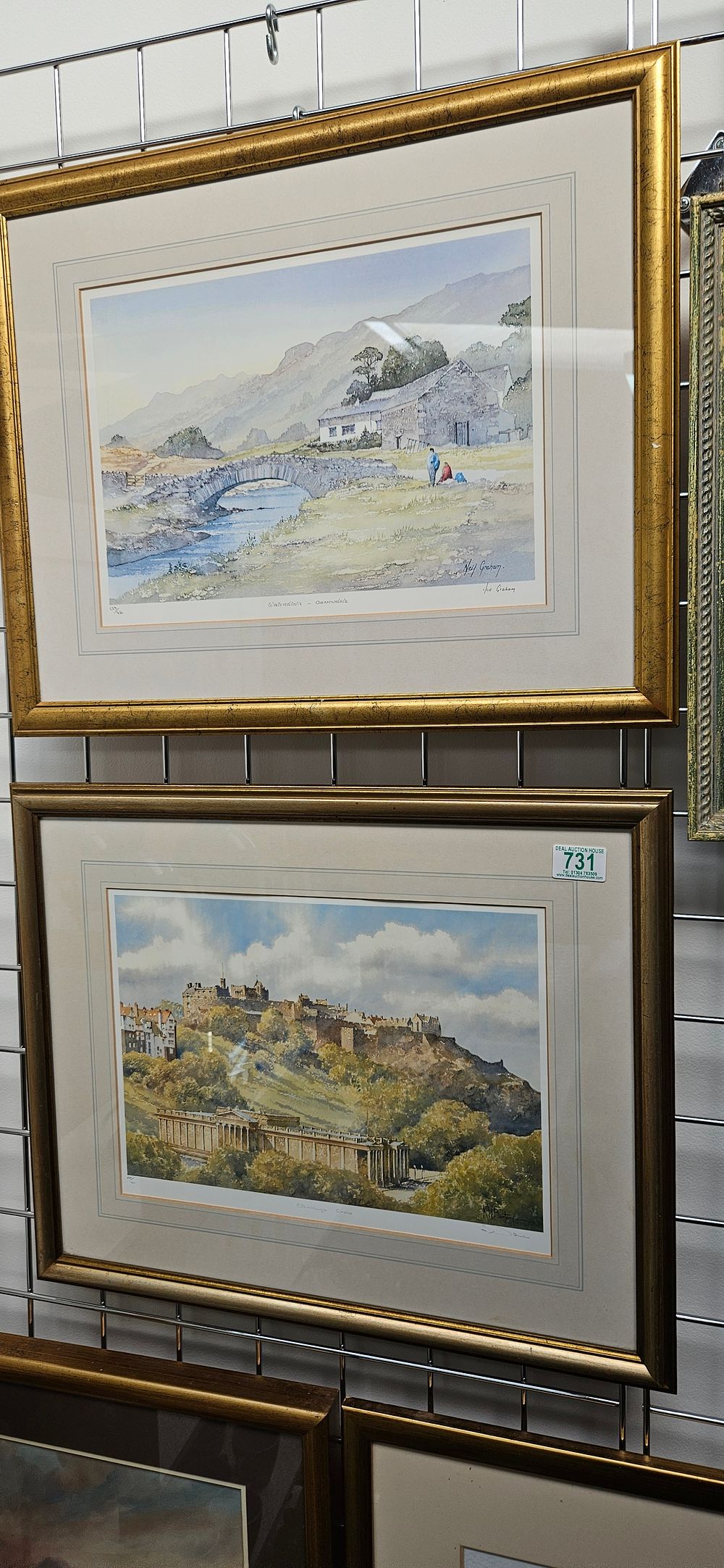 Lot 731: 2 x Signed limited edition prints - Edinburgh...