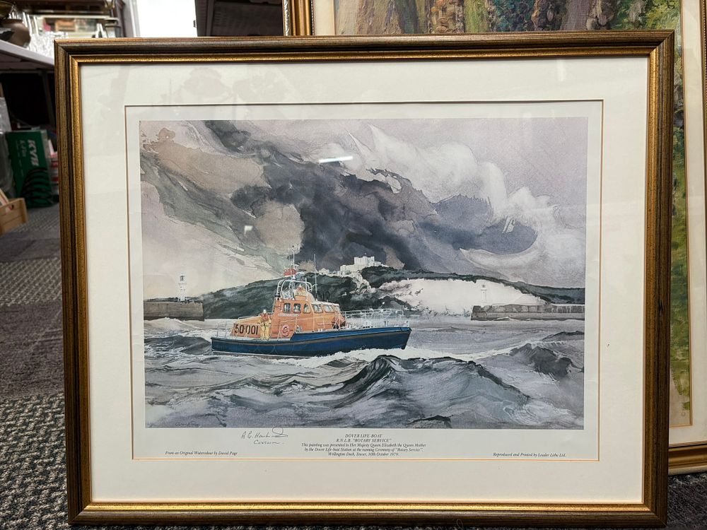 Lot 733: Large print of Dover Life-Boat 'Rotary Service' from...