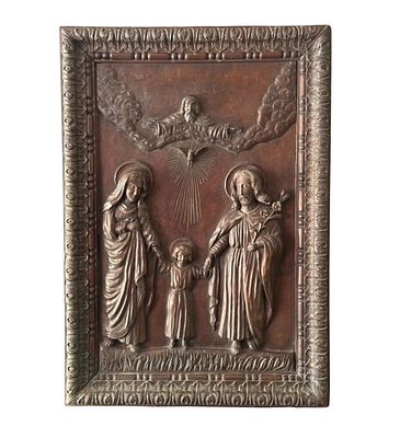 Biblical Scene. Hand-carved wooden sculpture, 19th century period, depicting a Biblical Scene. 