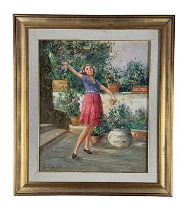 VINCENZO LARICCHIA - "The Return of Spring." - VINCENZO LARICCHIA. Oil on panel painting 