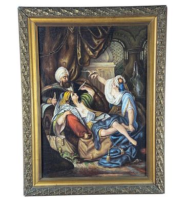 ANONIMO - Il Pasci&agrave;. Oil painting on canvas, early 20th century, Italian school, depicting *Il 