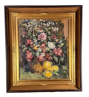 NICOLA CANZANELLA - Still life - NICOLA CANZANELLA. Oil painting on canvas, 20th-century period 