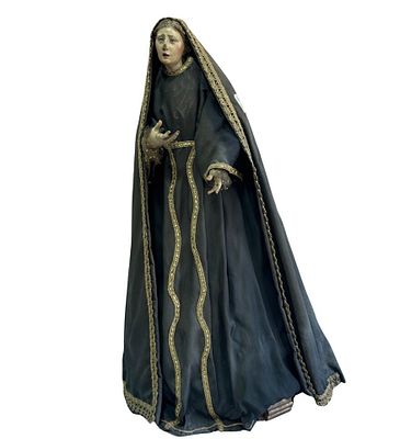 SCUOLA ITALIANA - Madonna. Scultura in legno, periodo XIX secolo, raffigurante Madonna. Cos&igrave; 