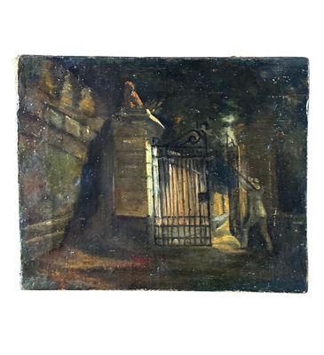 UNIDENTIFIED SIGNATURE - Il Cacciatore. Dipinto olio su tela, periodo XIX/XX secolo, scuola 