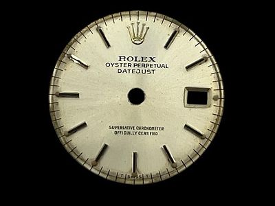 ROLEX DATEJUST DIAL WATCH FACE REMOVED PART ONLY. *For ALTERNATIVE SHIPPING QUOTES or local 
