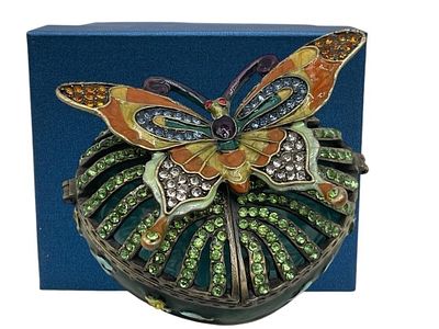 JAY STRONGWATER STYLE BUTTERFLY TRINKET BOX JEWELS. *For ALTERNATIVE SHIPPING QUOTES or local 