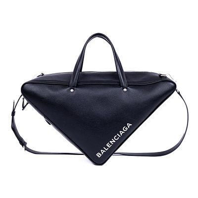 BALENCIAGA XL TRIANGLE CROSSBODY BLACK PURSE BAG. *For ALTERNATIVE SHIPPING QUOTES, please 