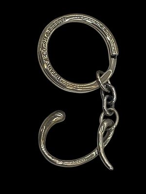 TIFFANY&CO ELSA PERETTI 1837 CIRCLE & HOOK KEYRING. *For ALTERNATIVE SHIPPING QUOTES or local 