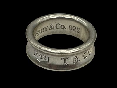 TIFFANY & CO 925 STERLING1837 BAND RING 4.5 6g. *For ALTERNATIVE SHIPPING QUOTES or local PICKUP 