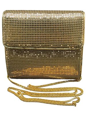 WHITING & DAVIS GOLD METAL MESH EVENING BAG. For ALTERNATE shipping quote or LOCAL PICK-UP 