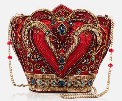 MARY FRANCES CRIMSON QUEEN REGAL CROWN BAG NEW!. Rule every room with Crimson Queen a regal 