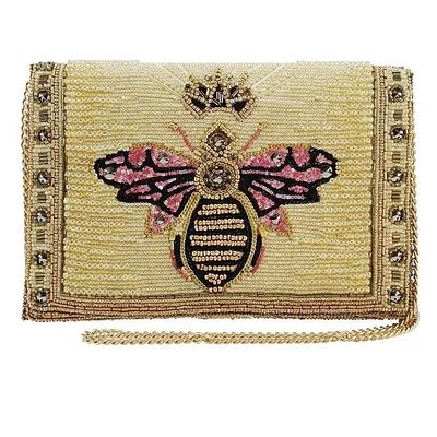 NEW MARY FRANCES Buzzed Beaded Bee BAG. Bee the best-dressed girl in town. Glammed out and 