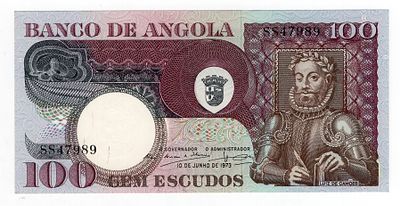 Ангола 100 эскудо 1973г UNC