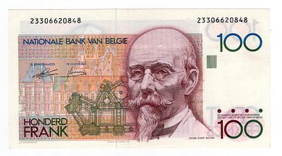 Бельгия 100 франков 1982-1994г. Pick № 140a.