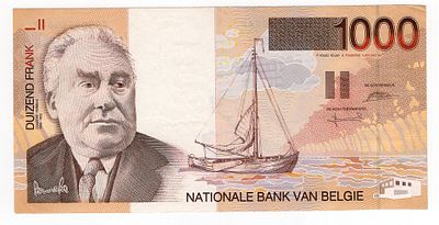 Бельгия 1000 франков 1997г. Pick № 150a.