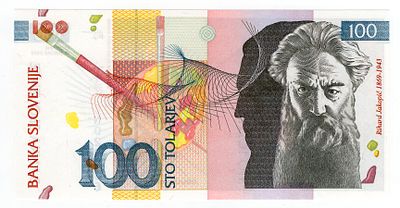 Словения 100 толаров 2003г UNC. Pick № 14a.