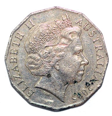 Австралия 50 центов 2005г 60 лет со дня окончания Второй Мировой войны