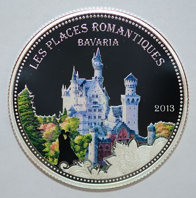 Бенин 1000 франков 2013г Бавария. UC# 231. Серебро 0.999. Вес (g) 20