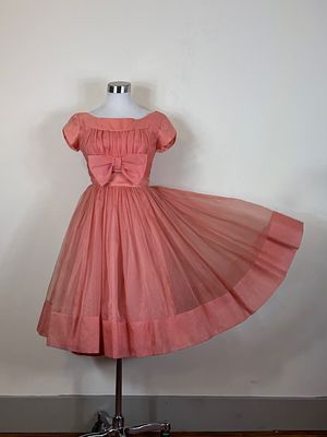 Vintage 1950s Party Dress. approx. B 32", W 25", few light stains, see photos