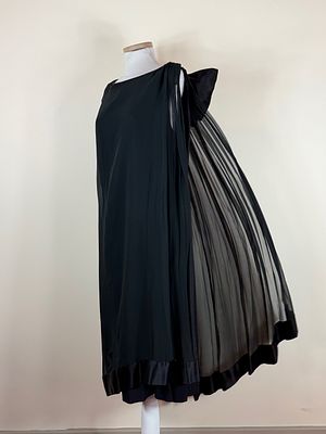 Vintage Lilli Diamond Chiffon Party Dress. approx. B 36" tear in chiffon at front hem, SH 