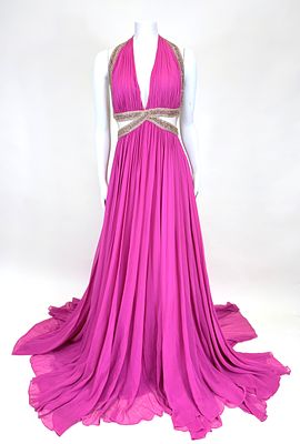 LORENA SARBU RUNWAY COLLECTION EVENING GOWN, RESORT 2014. Worn by costume designer Jaime Bryant 