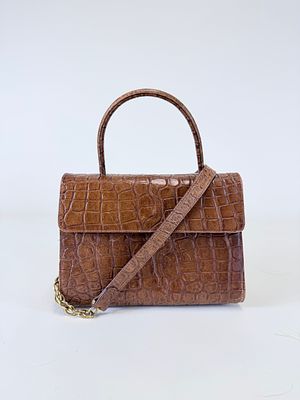 ARMANI ALLIGATOR PURSE, 1980-1990s. Scuffs & scratches, see photos