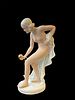 Статуэтка "Танцовщица с шаром", выполненная в стиле ар-деко. Фарфор, роспись, золочение Изображение - 3