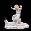 Фарфоровая статуэтка "МАЛЬЧИК НА УЛИТКЕ". HEREND, Венгрия, 1950-60 гг. Высота 16 см, 
длина Изображение - 1