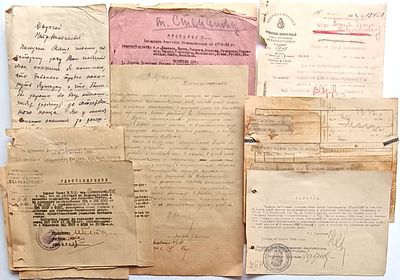 Всекохотсоюз. Документы с места работы Степанова П.Н. Подписи и письмо Председателя организации 