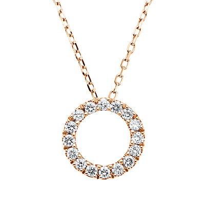 Collier 0,08 ct. Diamonds 585 Rose gold 14 kt. Product Description:
Material: Rose gold