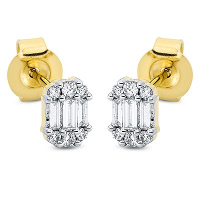 Earrings 0,16 ct. Diamonds 750 Yellow gold 18 kt. Product Description:
Material: Yellow gold