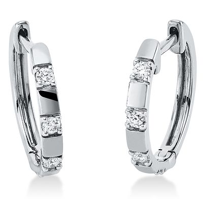 Earrings 0,11 ct. Diamonds 750 White gold 18 kt. Product Description:
Material: White gold
