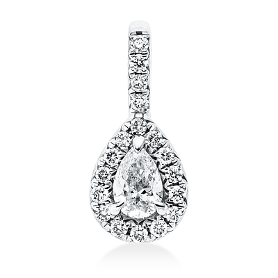 Pendant 0,16 ct. Diamonds 750 White gold 18 kt. Product Description:
Material: White gold