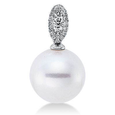 Pendant 0,14 ct. Diamonds 750 White gold 18 kt. Product Description:
Material: White gold