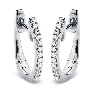 Earrings 0,06 ct. Diamonds 750 White gold 18 kt. Product Description:
Material: White gold