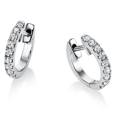 Earrings 0,18 ct. Diamonds 585 White gold 14 kt. Product Description:
Material: White gold