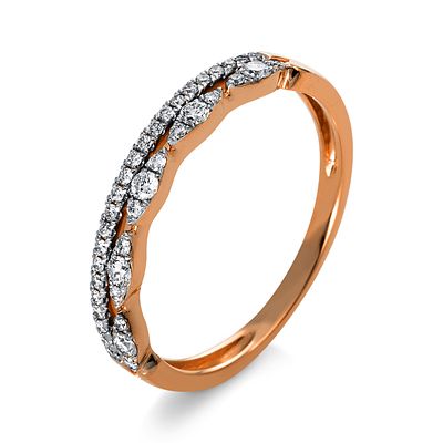 Ring 0,25 ct. Diamonds 585 Rose gold 14 kt. Product Description:
Material: Rose gold
Alloy: