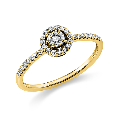 Ring 0,20 ct. Diamonds 585 Yellow gold 14 kt. Product Description:
Material: Yellow gold