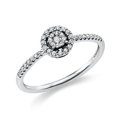 Ring 0,20 ct. Diamonds 585 White gold 14 kt. Product Description:
Material: White gold
Alloy: